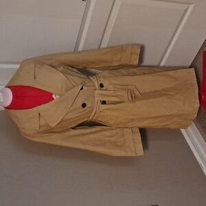 NWOT Dynamite Belted Maxi Trench Coat Camel colored Size M